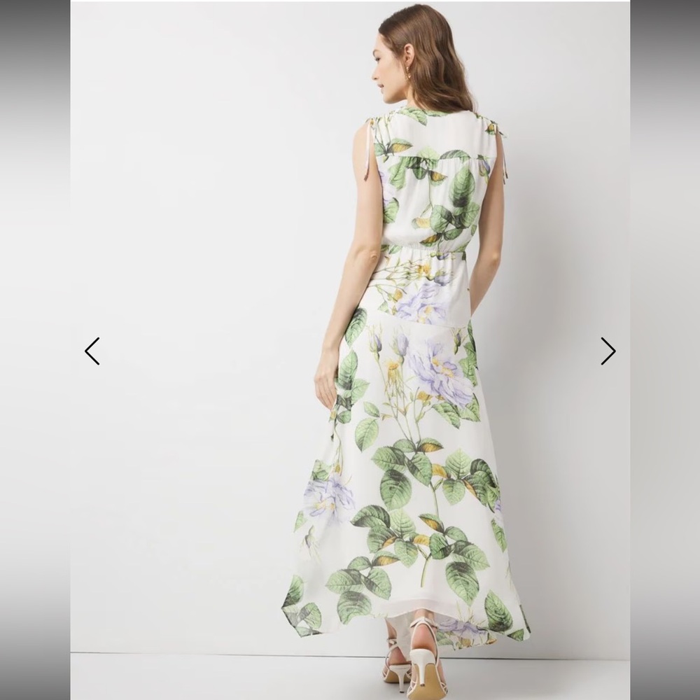 White House Black Market Ruched Midi Dress - Picture 3 of 10